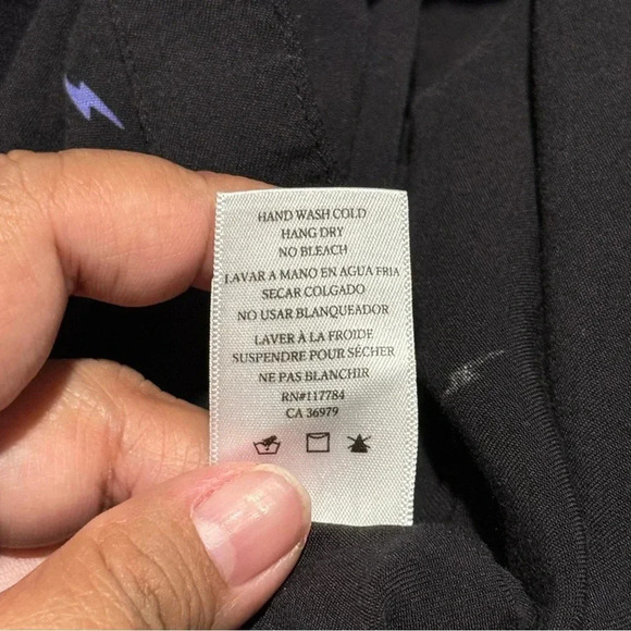 Rails Rocsi Black Multi Lightning Button Up Long Sleeve Blouse Casual Printed Sm - Picture 4 of 8